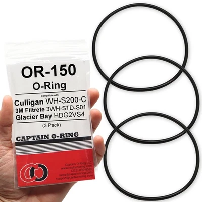 OR-150 O-Rings for Culligan WH-S200-C, 3WH-STD-S01, HDG2VS4 Filter (3 Pack) - Image 1 of 4