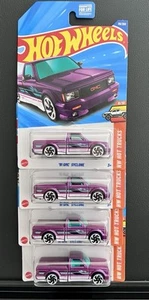 2025 HOT WHEELS '91 GMC SYCLONE PURPLE TRUCK LOT OF 4 CASE F NEW - Picture 1 of 3