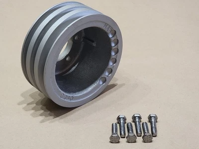 Buick Skylark GS GSX Riviera 1961-1976 3 ranuras aire acondicionado manivela polea hierro fundido Foto 1 de 4