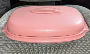 USA VINTAGE TUPPERWARE 1273-6 Oval Microwave 6 cup Steamer Serve & Store - Picture 1 of 8
