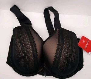 Spanx 30061R Brallelujah Illusion Spitze Vollständige Abdeckung BH Schwarz - 34DDD Neu mit Etikett - Bild 1 von 4