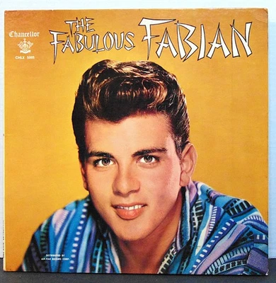 Fabian-The Fabulous Fabian 1959 Chancellor CHLX-5005 Rock N Roll Vinyl LP POSTER - Image 1 of 4