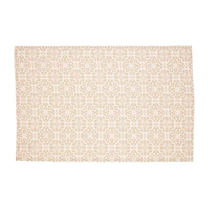 Crisp & Dene Taupe Tile Tea Towel - 100% Cotton - Made in the UK - Picture 1 of 1