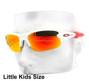Oakley Youth Fit Sunglasses OJ9008-0958 Flak XXS Matte White Prizm Red Kids Size - Picture 1 of 9