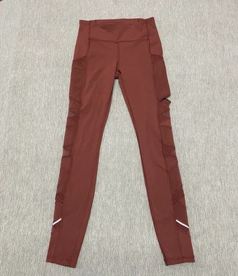 Lululemon 裤子 Speed Up 紧身女式 4 码运动瑜伽 Luxtreme 红色 SAVANNAH — 第 1/4 张图片