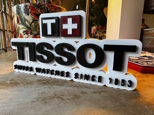 Decorative Tissot Swiss Watches Since 1853 Sign – 3D Printed Display Plaque - Picture 1 of 4