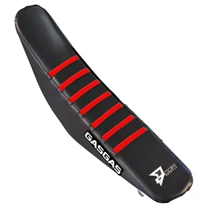 D'Cor Visuals Gripper Seat Cover Ribbed Black/Red For GASGAS EC 300 GP (Fuel - Picture 1 of 1