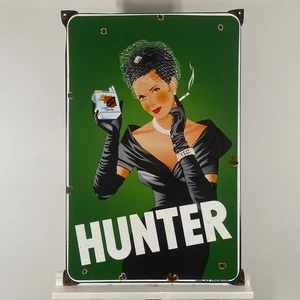 Plaque émaillée Hunter - 75x50x2cm (29,5x19,7x0,8") - Enseigne publicitaire... - Picture 1 of 20