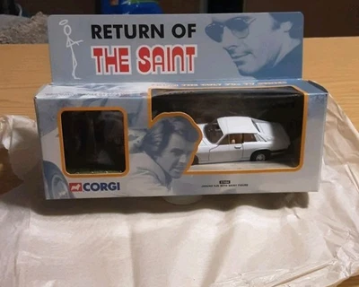CORGI Return Of The Saint JAGUAR XJS with Hand painted figurine 2000 MIB NRFP - Image 1 of 3