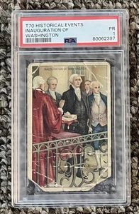 1911 Historical Events Series T70 Flexo Giants Inauguration Of Washington PSA 1 - Bild 1 von 2