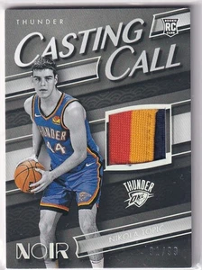 2024-25 Panini NBA Noir N. CCM-NIK Nikola Topic Rookie Patch 91/99 - Foto 1 di 2
