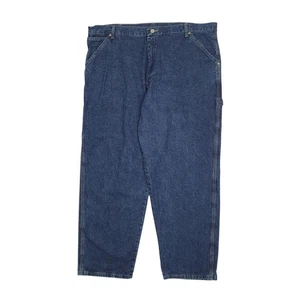 WRANGLER Jeans da falegname regular fit blu denim pantaloni uomo W42 L30 - Foto 1 di 5