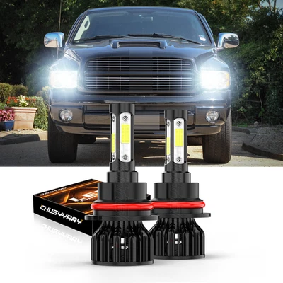 Kit de bombillas LED de haz alto/bajo para Dodge Ram 1500 2002-2005 6000K 2X 9007 Foto 1 de 4