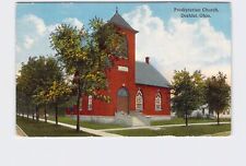PPC Postcard OH Ohio Deshler Presbyterian Church Exterior Street View