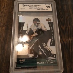 2005 UPPER DECK UD MARTY TURCO GF4 McDONALD'S GOALIE FACTORY CARD GEM MINT 10