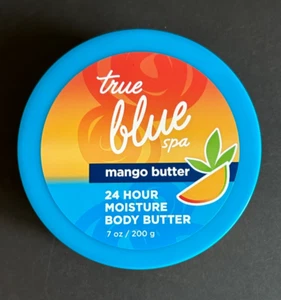 Bath & Body Works True Blue Spa Mango 24 Hour Moisture Body Butter 7 Oz - Picture 1 of 3