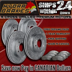 FITS 2004 2005 2006 2007 BMW 530I Drilled Brake Rotors CERAMIC - Picture 1 of 1