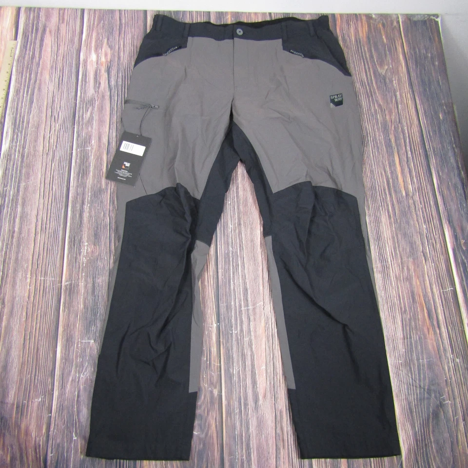 Pantalones profesionales Sprayway Compass para hombre 38 nuevos con etiquetas senderismo al aire libre UPF50+ gris negro Foto 1 de 4