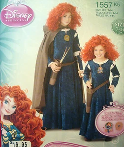 SEWING PATTERN Simplicity 1557 DISNEY PRINCESS MERIDA Child sz 7-14 Costume - Picture 1 of 3