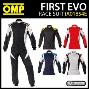 OMP First Evo Race Suit Latest Model Fireproof FIA Approved Motorsport Racing - Picture 1 of 77