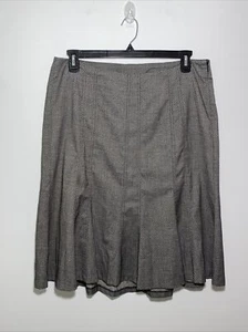 Lane Bryant Skirt 14 Mermaid Trumpet Stretch Zip Knee Length Mid Rise Gray - Picture 1 of 8