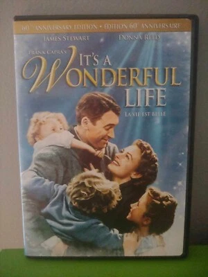It's a WONDERFUL LIFE 60th Anniv. Edition Classic 1946 B&W Christmas DVD Movie - Image 1 of 3