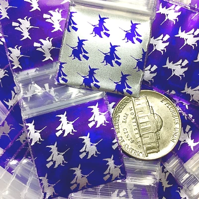 BaggiesSince1987 - 1010 MINI ZIP SEAL DESIGN BAGS WITCH MIX 100 PCS, 👀Details🔽 - Image 1 of 4