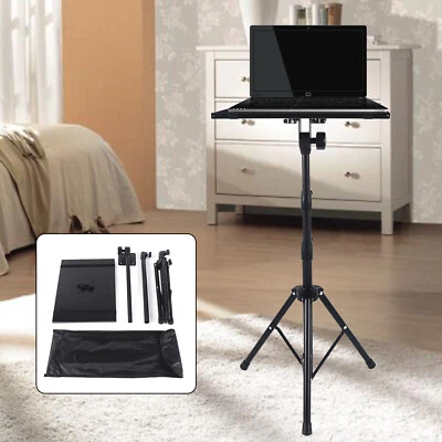 Mobile Projector Floor Tripod Stand Laptop Holder with Tray Adjustable Height - Image 1 of 4