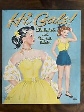 RARE VINTAGE 1953 ORIGINAL HI GALS PAPER DOLL UNCUT NEW WHITMAN