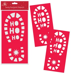 Stivali Babbo Natale Babbo Natale impronta piedi stencil modello riutilizzabile - Foto 1 di 5