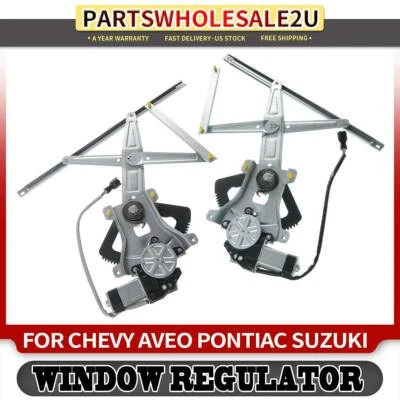 2x Reguladores de Janela Frontal com Motor para Chevrolet Aveo5 Pontiac G3 Suzuki - Imagem 1 de 4