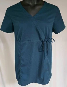 Grey's Anatomy Womens Lilah Maternity Hunter Mock Wrap Scub Top sz XL # 6103 - Picture 1 of 5