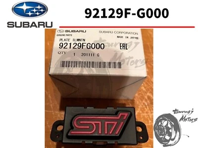 SUBARU Genuine IMPREZA Shift Panel Plate Illumination 92129F-G000 OEM New - Image 1 of 4