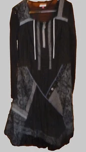 JOE BROWNS Women's Black and grey Gothic style long sleeve Dress size 10 - Picture 1 of 7