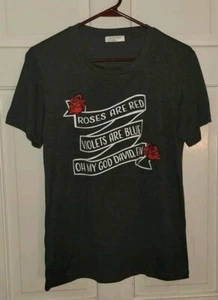 SCHITTS CREEK ew David Heather Gray Poly Blend T-shirt. XS - Picture 1 of 6