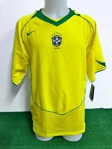 BRAZIL NO MATCH WORN ISSUE SHIRT JERSEY VINTAGE T-SHIRT 2004/2005 - Picture 1 of 6