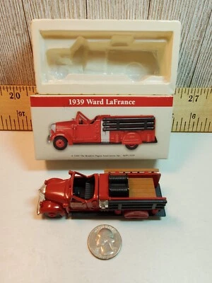 VTG 1999 Readers Digest DIE-CAST 1939 WARD LaFRANCE FIRE TRUCK by High Speed - Image 1 of 4