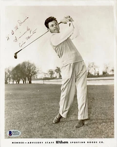 ERIC MONTI GOLF PRO HILLCREST ORIGINAL WILSON PHOTO SIGNED AUTOGRAPH BECKETT BAS - Picture 1 of 1