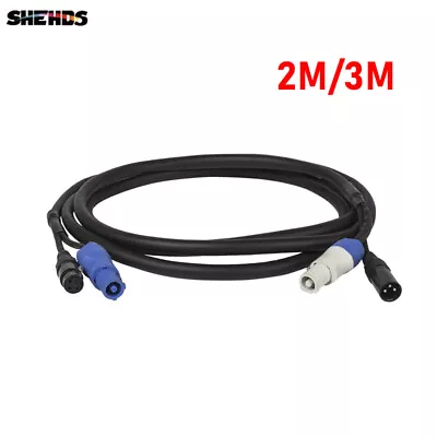 SHEHDS 2M/ 3M Combination of 3pin DMX Signal Cable and  Powercon For Satge Light - Image 1 of 4