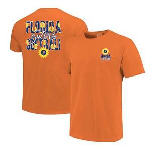 Unisex Orange Florida Gators Patterned Comfort Colors Softball T-Shirt