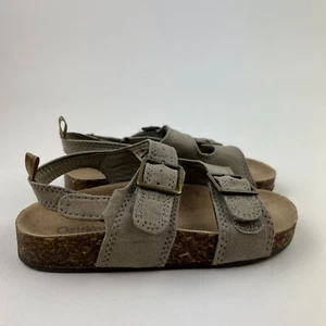 OshKosh B'Gosh Toddler Baby Size 10 Bruno Casual Sandals Brown Cork Suede - Picture 1 of 9