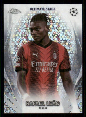 2023-24 Topps UEFA Club Competitions Ultimate Stage Chrome #USC1 Rafael Leao - Image 1 of 2