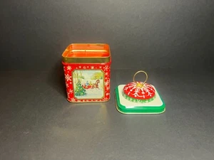 Vintage Jasco Navidad Caballo y Carruaje Esencia Coleccionista Estaño Vela Roja 3.12" - Imagen 1 de 8