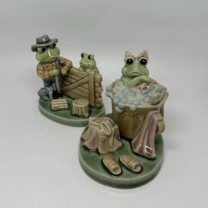 Figura de colección rara difícil de encontrar rana Albert Kessler en bañera y granjero papá e hijo - Imagen 1 de 15