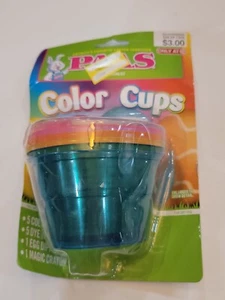PAAS Color Cups / Easter Egg Draw Dye Cups 5 Color Tabs Eierlöffel Brandneu - Bild 1 von 5