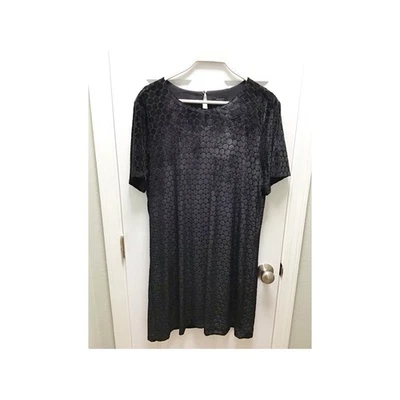 Ann Taylor Dress NWT Women's Size XXL Black Velvet Dots Short Sleeve Lined 2XL - Image 1 of 4