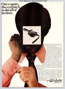 Hathaway Eyepatch Style Dress Shirt Fashion Promo Vintage 1971 Advertisement - Picture 1 of 5