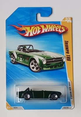 Hot Wheels 2009 nuevos modelos Triumph TR6 error coche falta tampo/gráficos laterales  Foto 1 de 3