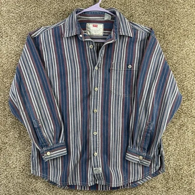 Vintage Levi’s Long Sleeve Shirt Size Large Striped Button Down 90s - Image 1 of 4