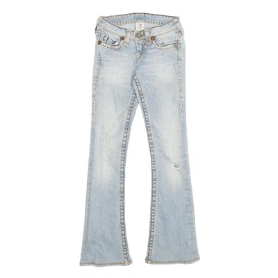 TRUE RELIGION Womens Jeans Blue Regular Flared Denim Light W25 L29 Signature - Image 1 of 4